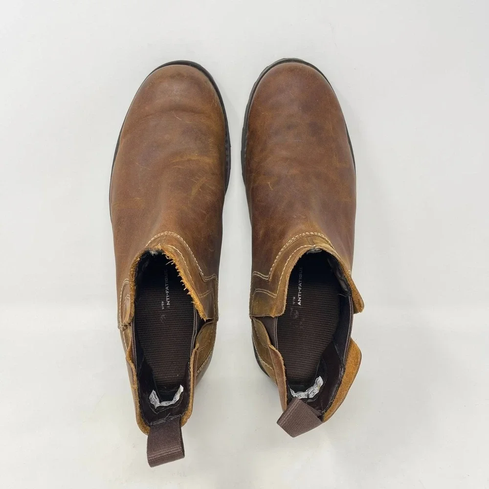 Timberland Mens‎ EarthKeepers Originals Chelsea Boot Brown Leather Pull On 11.5